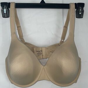 Vanity Fair Bra Full Coverage Lightly Padded Underwire Mesh Overlay Thick Band